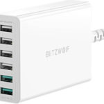 Blitzwolf Σταθμός Φόρτισης 60W Dual Qc3.0 6-Ports Desktop Usb Smart Charger Adapter – Άσπρο (Bw-S15)