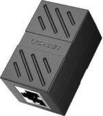 Ugreen Cat7 RJ45 Ethernet Cable Coupler Black - Image 2