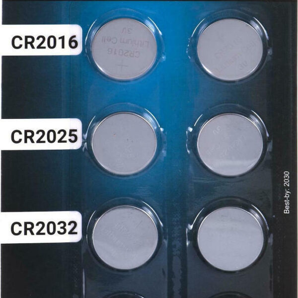 everActive Μπαταρίες Λιθίου Ρολογιών CR2016 / CR2025 / CR2032 3V 8τμχ
