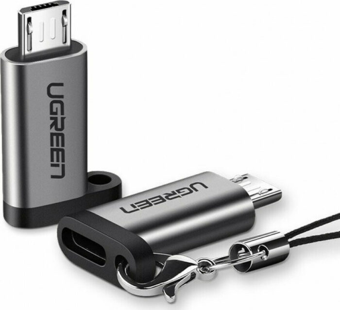 Ugreen Μετατροπέας Usb-C Female σε Micro Usb Male Γκρι (50590)