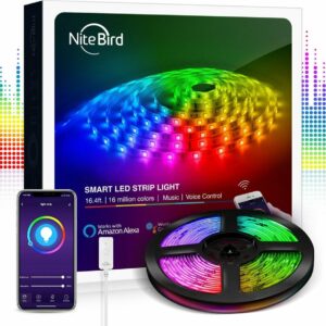 NiteBird SL2 Ταινία LED Τροφοδοσίας 12V RGB Μήκους 5m και 30 LED ανά Μέτρο με Τροφοδοτικό Τύπου SMD5050 (SL2)