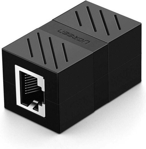 Ugreen Cat7 RJ45 Ethernet Cable Coupler Black
