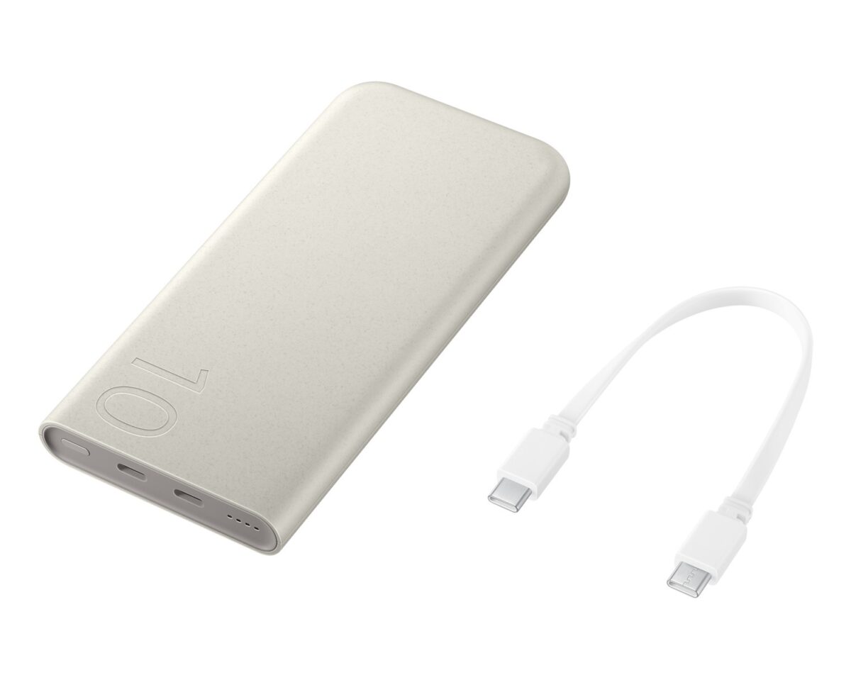Samsung Power Bank 10000mAh 25W με 2 Θύρες USB-C Power Delivery Μπεζ - Image 3