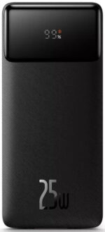 Baseus Bipow Power Bank 20000mAh 25W με 2 Θύρες USB-A και Θύρα USB-C Μαύρο