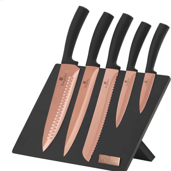 Berlinger Haus Σετ Μαχαιριών 6τμχ με Μαγνητική Βάση Rose Gold Edition BH-2609