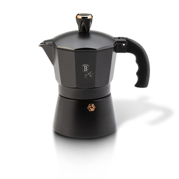 Berlinger Haus Καφετιέρα-Μπρίκι Για Εσπρέσο, Moka Pot, Black Rose Collection Bh-8561