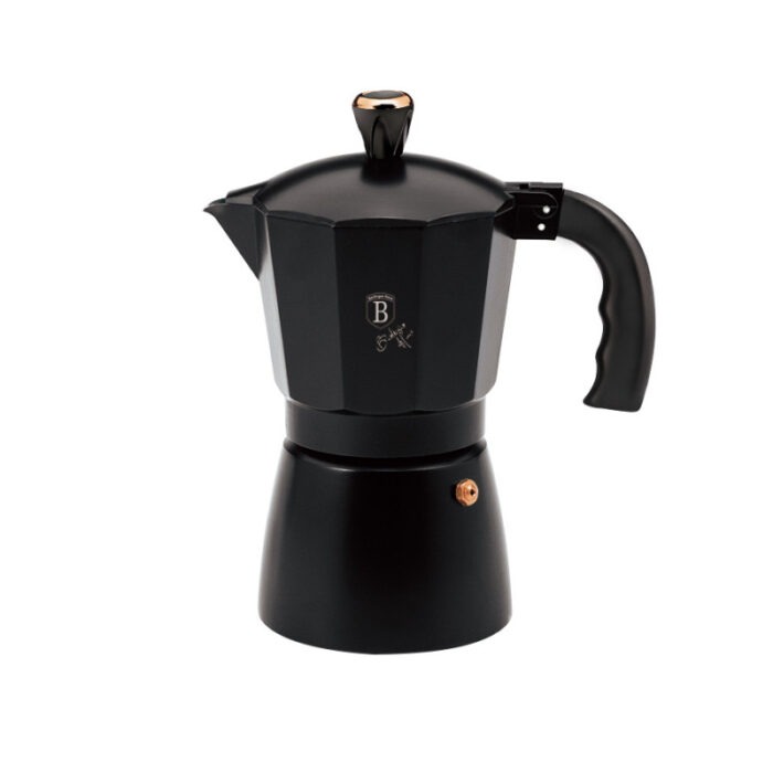 Berlinger Haus Καφετιέρα-Μπρίκι Για Εσπρέσο, Moka Pot, Black Rose Collection Bh-8562