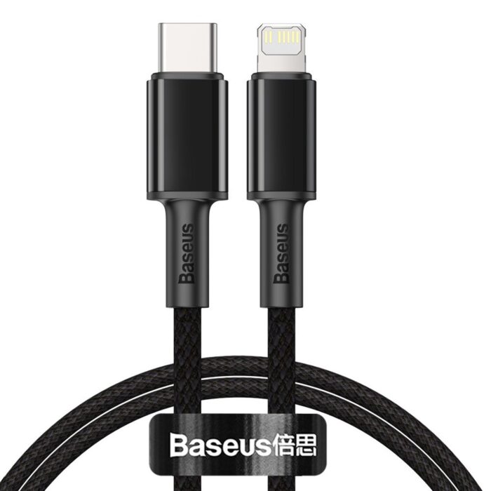 Baseus Usb Type C - Lightning Cable Power Delivery Fast Charge 20 W 1 M Black (Catlgd-01)