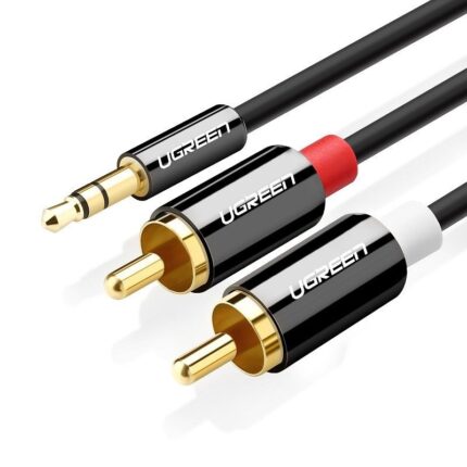 Ugreen Καλώδιο 3.5mm Male to 2-RCA Male 3m Stereo Splitter Cable - Μαύρο (10590)