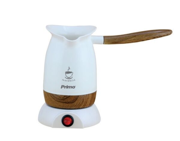 Primo PRCP-40380 Ηλεκτρικό Μπρίκι 800W με Χωρητικότητα 220ml Λευκό/Wooden