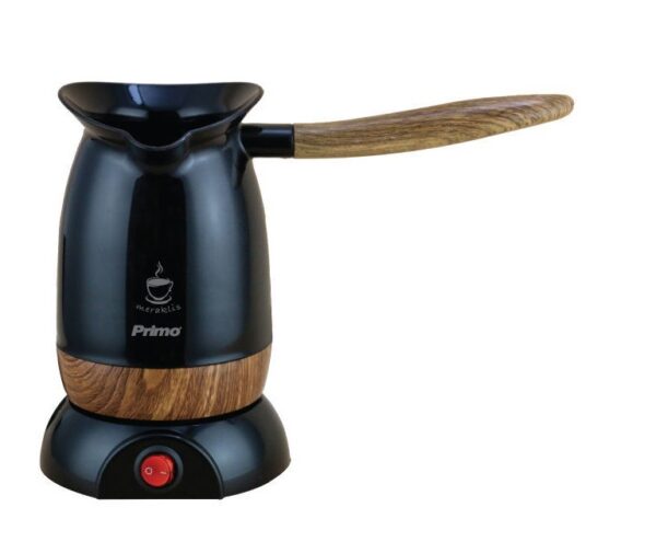 Primo PRCP-40381 Ηλεκτρικό Μπρίκι 800W με Χωρητικότητα 220ml Μάυρο/Wooden
