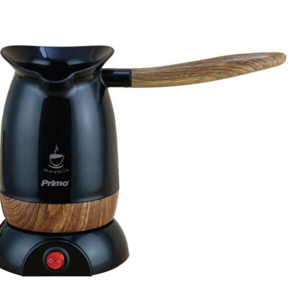 Primo PRCP-40381 Ηλεκτρικό Μπρίκι 800W με Χωρητικότητα 220ml Μάυρο/Wooden