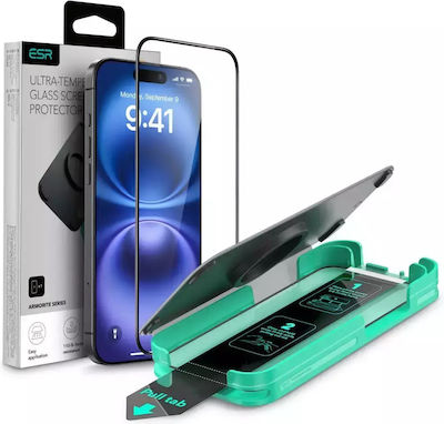 ESR Armorite Tempered Glass Μαύρο (iPhone 16 Pro)