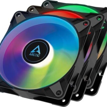 Arctic P12 PWM Case Fan 120mm με ARGB Φωτισμό και Σύνδεση 4-Pin 3τμχ