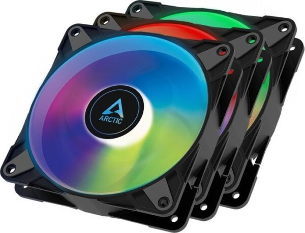 Arctic P12 PWM Case Fan 120mm με ARGB Φωτισμό και Σύνδεση 4-Pin 3τμχ