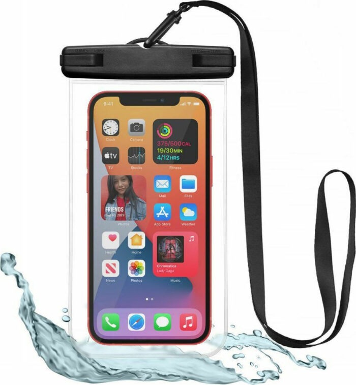 Tech-Protect Waterproof έως 6.9" Μαύρο Διάφανο