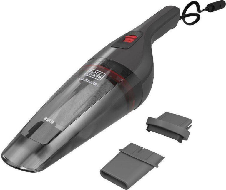Black & Decker Auto Dustbuster Σκουπάκι Αυτοκινήτου Στερεών με Ισχύ 9W & Καλώδιο Αναπτήρα 12V Grey