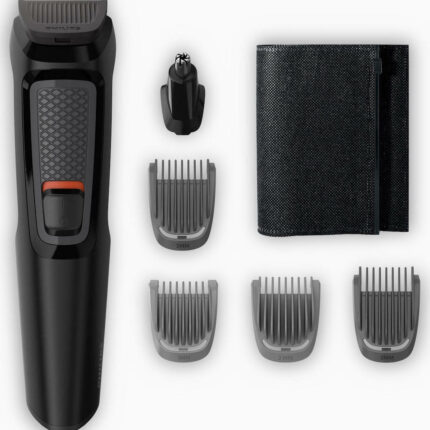 Philips Multigroom Series 3000 6 in 1 Σετ Επαναφορτιζόμενης Κουρευτικής Μηχανής Μαύρο MG3710/15