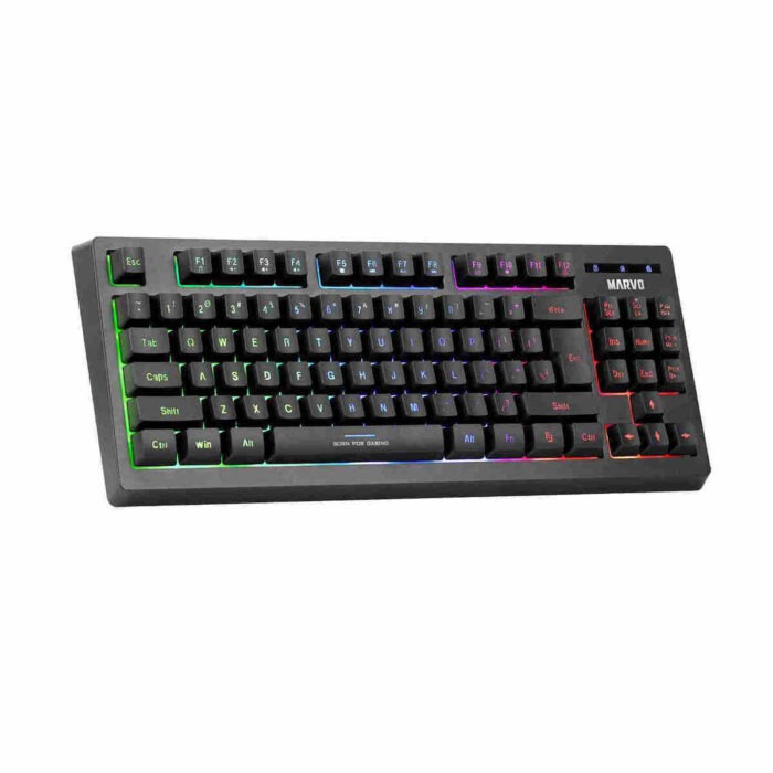 Marvo K607 Gaming Πληκτρολόγιο Tenkeyless με RGB φωτισμό (Αγγλικό US)
