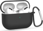 Icon Hook Θήκη Σιλικόνης με Γάντζο σε Μαύρο χρώμα για Apple AirPods Pro
