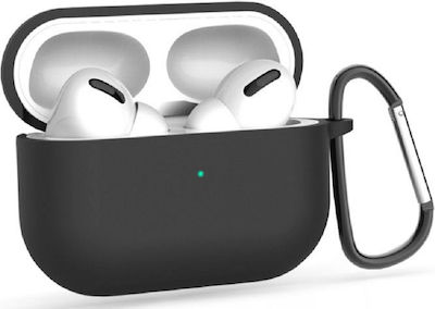 Icon Hook Θήκη Σιλικόνης με Γάντζο σε Μαύρο χρώμα για Apple AirPods Pro