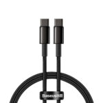 Baseus Tungsten USB 2.0 Cable USB-C male – USB-C 100W Μαύρο1m