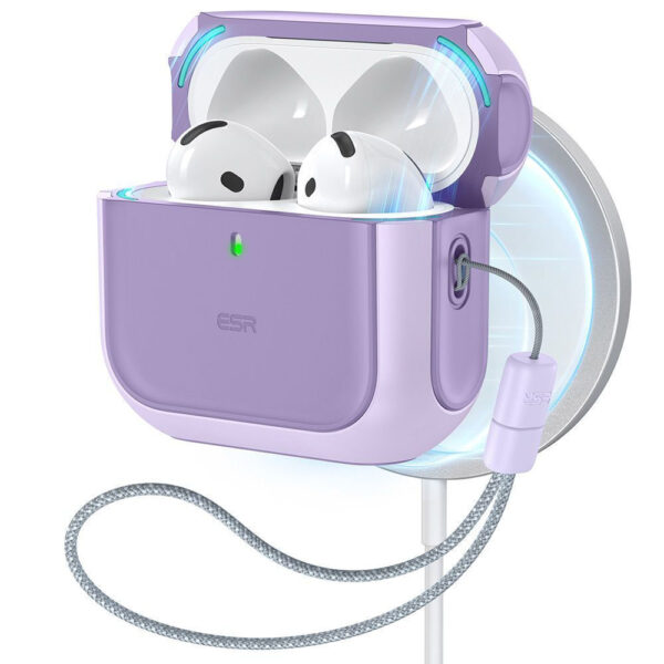 ESR Orbit Halolock Magsafe Θήκη σε Μωβ χρώμα για Apple AirPods 4