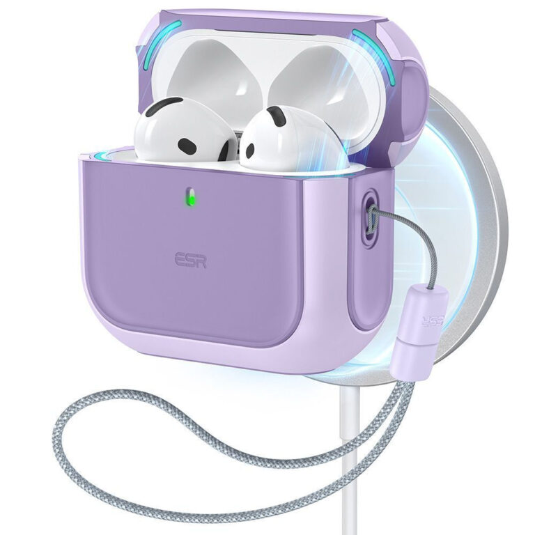 ESR Orbit Halolock Magsafe Θήκη σε Μωβ χρώμα για Apple AirPods 4