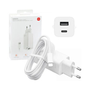 Xiaomi Φορτιστής με Θύρα USB-A και Θύρα USB-C και Καλώδιο USB-C 65W Power Delivery Λευκός (GaN BHR5515GL)