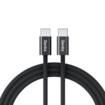 Benks Cable D46 Braided – Type C To Type C – Pd 60W 3A 1 Metre Black