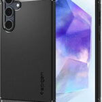 Spigen Rugged Armor Back Cover Σιλικόνης 2mm Ανθεκτικό Μαύρο (Galaxy A55)