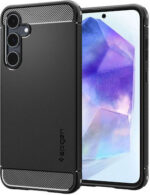 Spigen Rugged Armor Back Cover Σιλικόνης 2mm Ανθεκτικό Μαύρο (Galaxy A55)