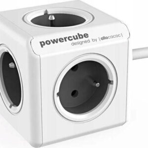 Allocacoc Extended PowerCube 5 Θέσεων με Καλώδιο 1.5m Γκρι