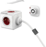 Allocacoc Extended PowerCube 5 Θέσεων με Καλώδιο 1.5m Γκρι - Image 2