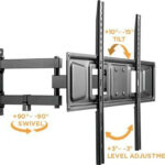 Brateck Full-Motion Βάση Επιτοίχια 37"-70" MAXVESA600x400 35kg LPA63-463