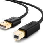 Ugreen USB 2.0 Cable USB-A male – USB-B male Μαύρο 3m (10351)