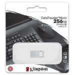 Kingston DataTraveler Micro Gen2 256GB USB 3.2 Stick Ασημί