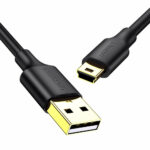 Ugreen USB 2.0 Cable USB-A male – mini USB-B male Μαύρο 0.5m (10354)