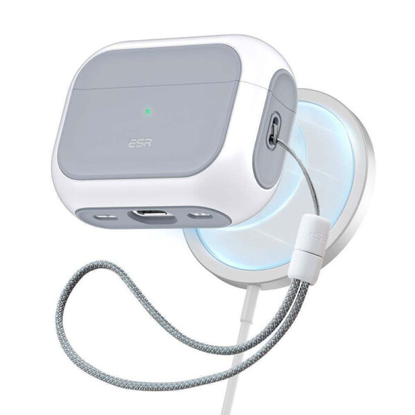 ESR Orbit Halolock Magsafe Θήκη Πλαστική / Σιλικόνης White για Apple AirPods Pro