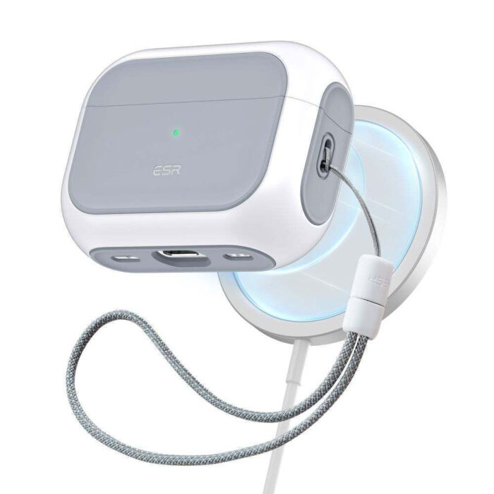 ESR Orbit Halolock Magsafe Θήκη Πλαστική / Σιλικόνης White για Apple AirPods Pro