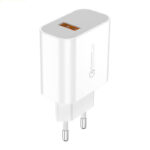 Foneng Φορτιστής με Θύρα USB-A και Καλώδιο USB-C 18W Quick Charge 3.0 Λευκός (EU46)