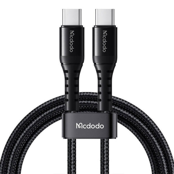 Mcdodo USB 2.0 Cable USB-C male - USB-C 60W Μαύρο 0.2m (CA-5640)