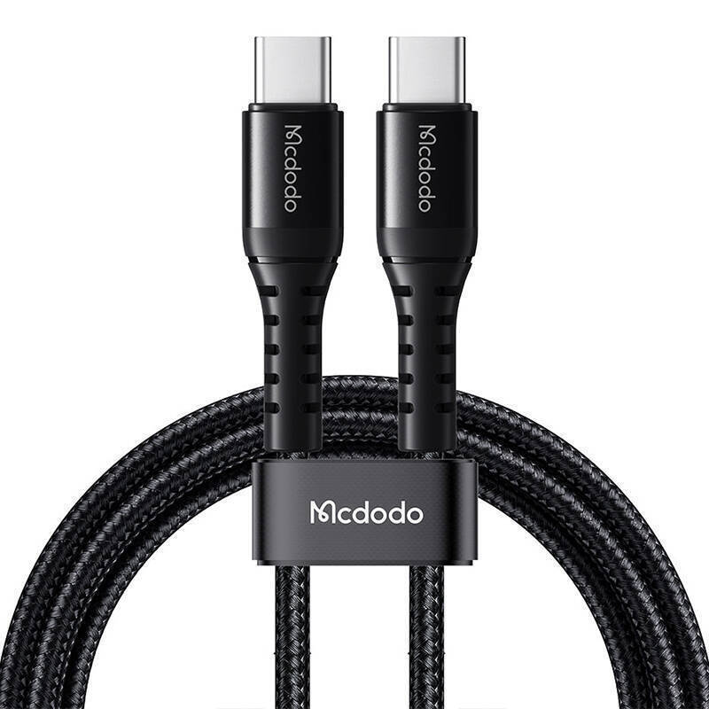 Mcdodo USB 2.0 Cable USB-C male - USB-C 60W Μαύρο 0.2m (CA-5640)