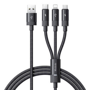 3in1 USB σε USB-C / Lightning / Micro USB Καλώδιο