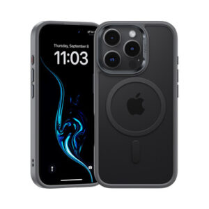 Benks Magnetic Mist Case Metal Frame for Iphone 16 Pro grey