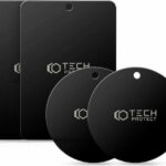 Tech-Protect Ανταλλακτικά μεταλλικά αυτοκόλλητα Metalplate Magnetic 4τμχ Μαύρα