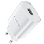 Borofone Φορτιστής Χωρίς Καλώδιο με Θύρα USB-A Λευκός (BN1)