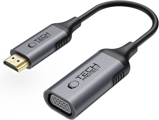 Tech-Protect Ultraboost Μετατροπέας HDMI male σε VGA female 1τμχ