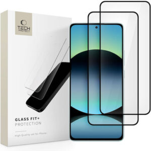 Tech-Protect Full Glue Tempered Glass 2τμχ Μαύρο (Xiaomi Redmi Note 14 4G / 5G)