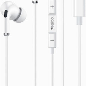 Yesido Yh52 In-ear Handsfree Ακουστικά με Βύσμα Lightning Λευκό